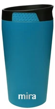 12 oz Coffee Travel Tumbler - Vacuum Insulated Stainless Steel with Easy-Press