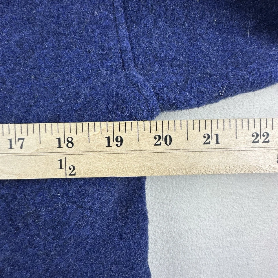 Ibex Jacket Womens Medium Blue Boiled Wool Full Zip Mock Neck USA - Image 2 of 4