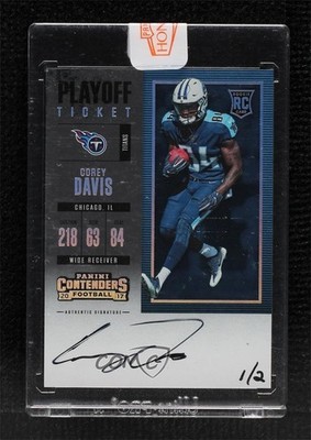 2020 Panini Honors Recollection Collection 1/2 Corey Davis #17PC-328 Auto 1o4g
