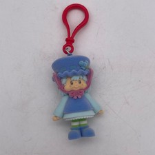 Strawberry Shortcake Doll Hanger Bag Clip Keychain Flocked Blueberry Muffin D4