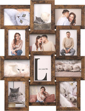 SONGMICS Collage Picture Frames, 4X6 for Wall Decor, Multi Family Photo for Gall
