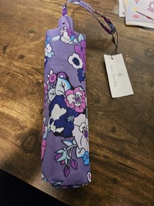 Vera Bradley Purple Floral Umbrella-new With Tags
