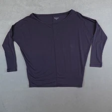 Athleta Essence Flow Top Black Womens Size Small Petite Dolman