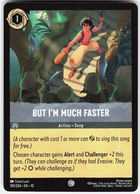 But I'm Much Faster 195/204 Whispers in the Well Disney Lorcana