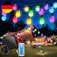 Gcmacau Solar Lichterkette Aussen, 18M 50 Led Lichterkette AußEn Solar, 8 Modi,