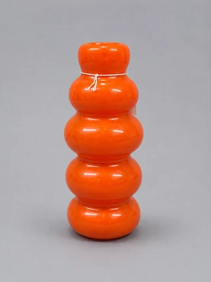 IKEA KALLARHALS Vase, orange 26 cm 10 1/4" Nytillverkad Collection 1995 Snurr... - Bild 1 von 4