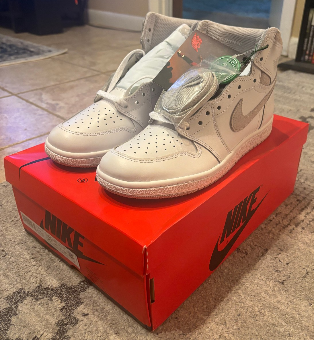 シューズ(女性用) Nike Air Jordan 1 High 85 BQ4422-100 Air Jordan 1 HIGH 85' Neutral Grey 2021 - Size 10.5 - BQ4422-100