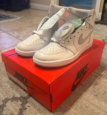 Air Jordan 1 HIGH 85' Neutral Grey 2021 - Size 10.5 - BQ4422-100