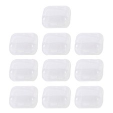 10Pieces/set Plastic Storage Containers Box with Hinged Lids Transparent Case