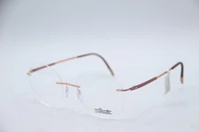 NEW SILHOUETTE 5540 10 3530 GOLD PINK GUNMETAL AUTHENTIC FRAMES EYEGLASSES 54-19