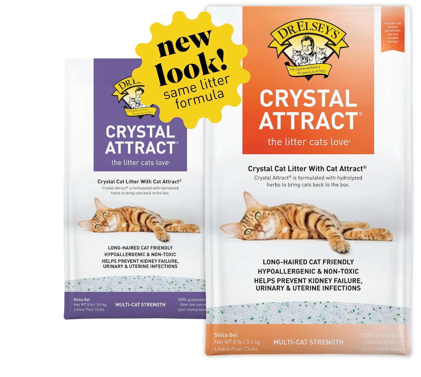 Dr. Elsey's Crystal Attract Silica Cat Litter, 8lbs 8 LB 