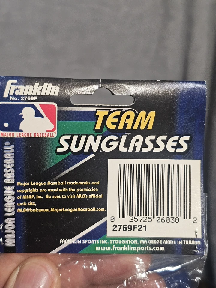 Gafas de sol intermitentes negras de béisbol con licencia oficial de los Mets de Nueva York Foto 3 de 4