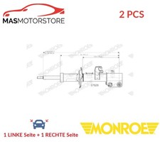 STOSSDAMPFER STOßDÄMPFER 2 STÜCK PAAR VORNE MONROE G7929 2PCS P NEU