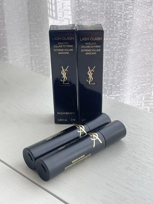 YSL Yves Saint Laurent Lash Clash Black Mini Deluxe Travel Mascara 0,06oz x 2