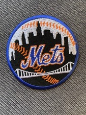 New York Mets MLB baseball embroidered iron on patch-BLUE CIRCLE  BRAND NEW 