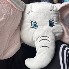 Disney Store Dumbo Elephant 3D Cushion Soft Toy Large Plush Travel Pillow