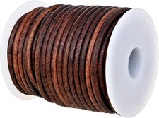 Real/Genuine round Leather Cord for Jewelry Making, Leather String Cord for Craf