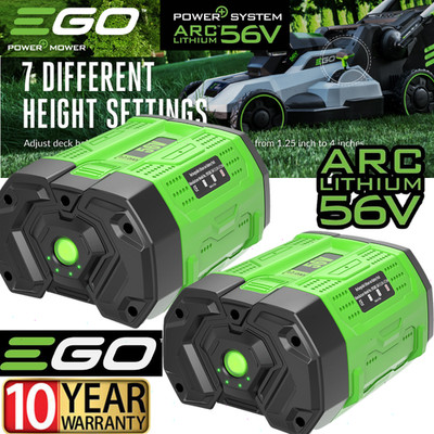 EGO Power+ BA6720T 56-Volt 12.0 Ah Lithiumion Battery Upgraded Fuel Gauge 2PACK