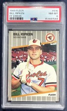 1989 Fleer Bill Ripken #616 FF Error Card PSA 8 Baltimore Orioles