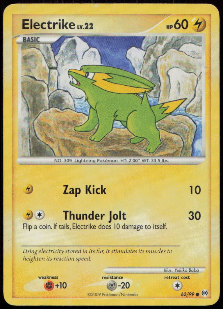 Electrike 62/99 HP Arceus Common Pokemon