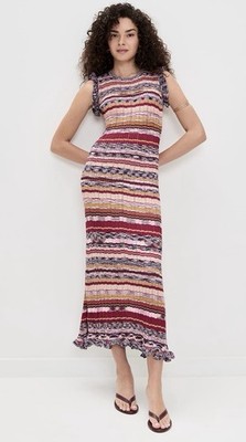 Ulla Johnson Ajak Sleeveless Knit Midi Dress NWT Size XL