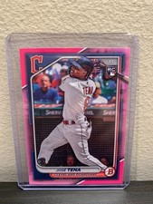 2024 Bowman Pink Border /175 Jose Tena José Tena #30 Rookie Cleveland Guardians