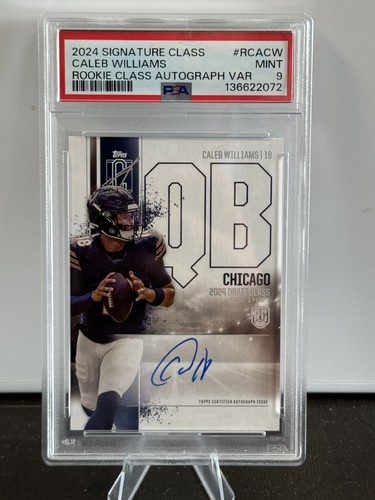 2024 Signature Class Caleb Williams Rookie Class Variation Auto #RCA-CW PSA 9