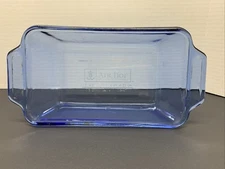 Anchor Hocking 5" x 9" Ovenware Loaf Pan Bread Cobalt Blue Dish Baking 1.5 Quart