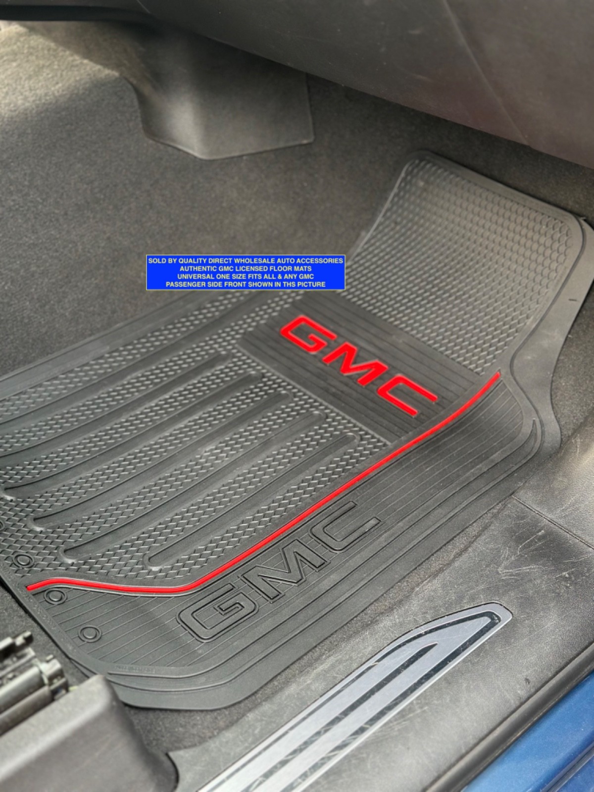 SET: GMC Floor Mats & STEERING WHEEL COVER All Weather Authentic GM BEST Gift