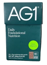 AG1 DAILY NUTRITION  New Formula with Probiotics 30 Travel Packs 12/2025