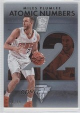 2013-14 Panini Titanium Atomic Numbers 58/99 Miles Plumlee #16 4t9