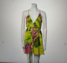 Farm Rio Floral Print Wrap Dress, Sz P