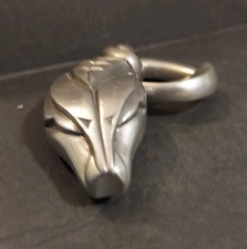 farenheit Serpent Head Buckle Either Pewter Or Silver