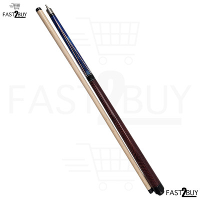 Billard Queue 2-teilig Holz Profi Pool Cue Blau Training Stick Set Ausrüstung