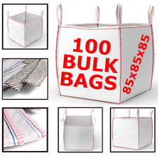 100 BULK BAGS FIBC GARDEN WASTE 1 TONTONNE JUMBO BAGS STORAGE SACK