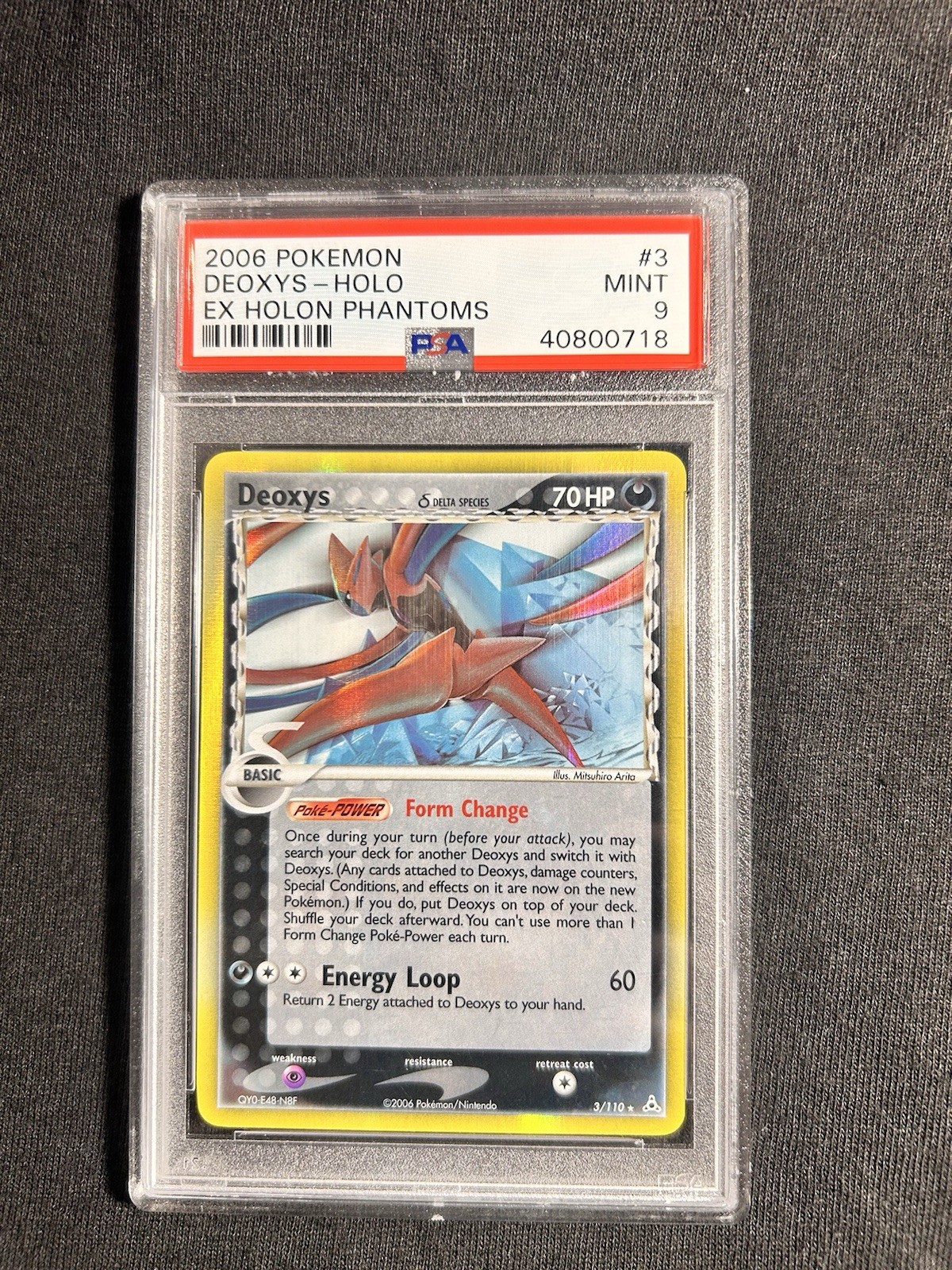 2006 Pokemon Deoxys Holo Delta Species EX Holon Phantoms #3 PSA 9