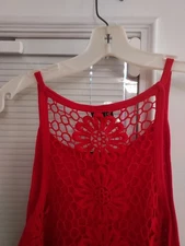 NWT TORRID PLUS SIZE 3X WOMEN'S CROCHET RACER BACK SLEEVELESS 