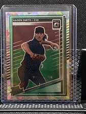 Hagen Smith 2025 Donruss Optic Rated Prospect Cracked Ice #4/25 #160 - White Sox