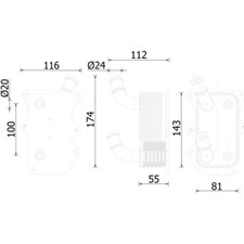 Mahle CLC 276 000S Ölkühler Motoröl für HYUNDAI KIA SORENTO SPORTAGE ix35 XM
