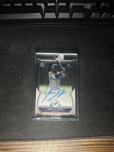 2023 Bowman Chrome Josue De Paula 1st Auto Dodgers Rookie CPA-JDE