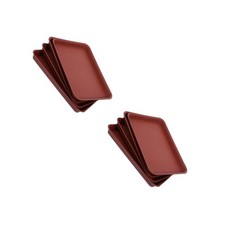 2 Pack Rectangular Flower Pot Tray Indoor Plant Trays for Pots Gardening