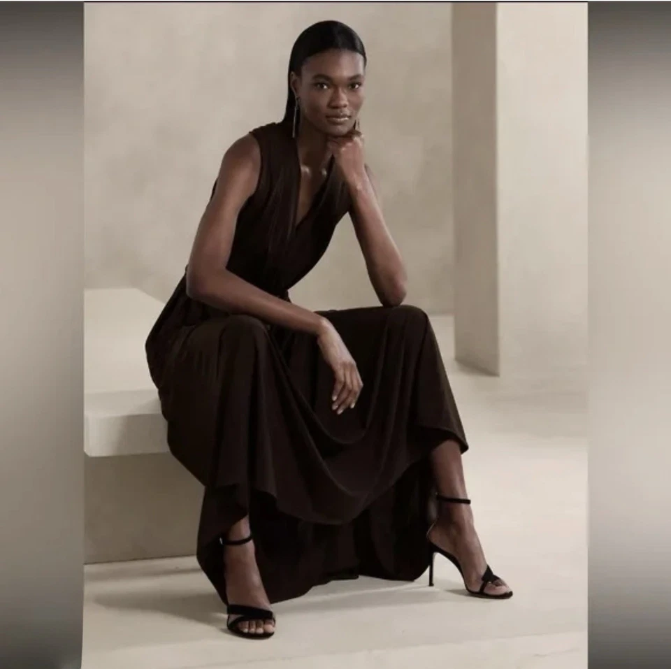 Banana Republic Lyana Twist Maxi Dress Size S NWOT RT$200 - Image 3 of 4