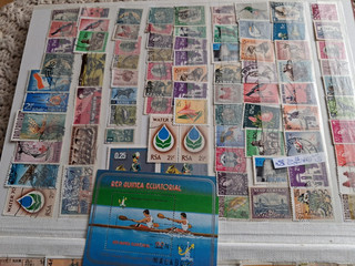 Briefmarken Afrika ca 80st 1st Block Sammlung Ungestempelt Gestempelt.