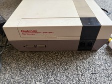 Nintendo NES Console With Controller And Wires