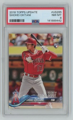 2018 Topps Update Shohei Ohtani Rookie PSA 8 Los Angeles Angels #US285 A1