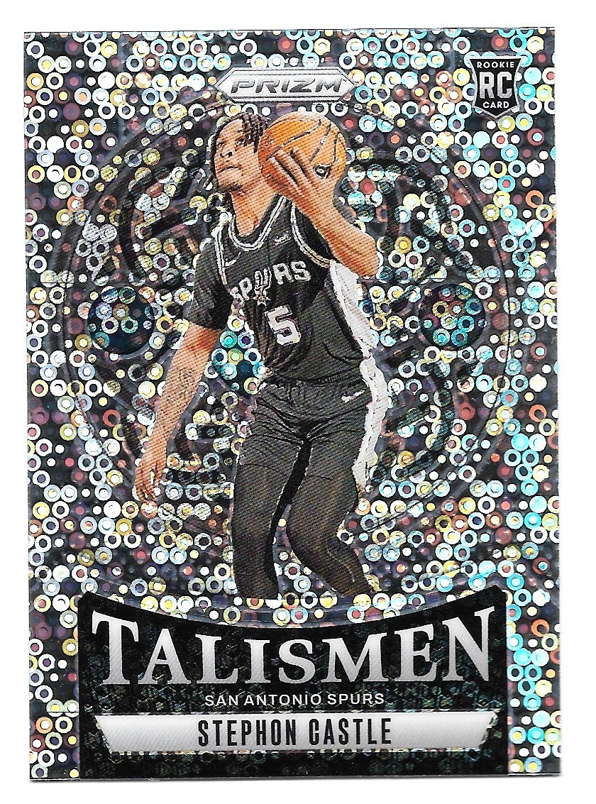 2024-25 PANINI PRIZM FAST BREAK STEPHON CASTLE TALISMEN DISCO PRIZM RC #14 SPURS