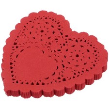 100 Pezzi Tappetino di Carta Base a Forma di Cuore Cottura a Forma di Cuore Blotting