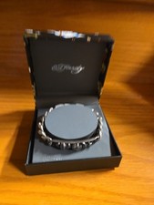 Bracciale metallo biker nuovo con scatola Ed Hardy Death And Glory Skull - tatuaggio -  