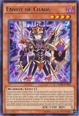 Envoy of Chaos - RATE-EN025 - Rare - Unlimited Edition - Heavily Played