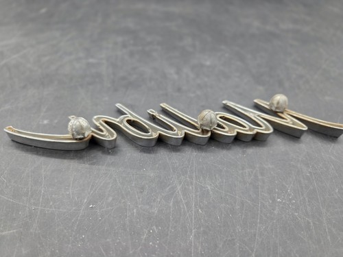 1966-1967 OEM Chevrolet Malibu Chrome Emblem Script OEM Badge Chevy 1960's 130 - Picture 4 of 6